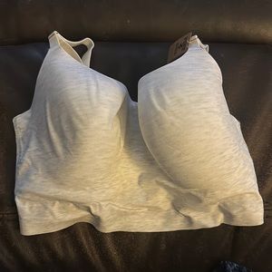 Victoria’s Secret PINK Lounging Scoop Bralette NWT in Light Grey Medium DD